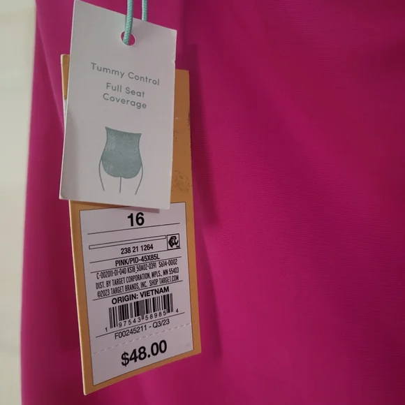 Kona Sol Pink One-Piece Swimsuit - Picture 5 of 7